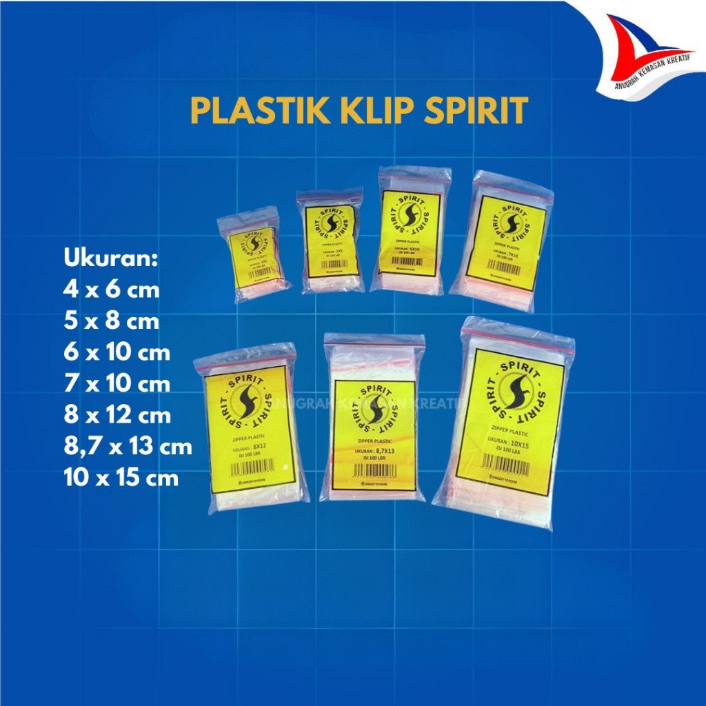 Plastik Klip Spirit 7x10 Cm Isi 100 Pcs