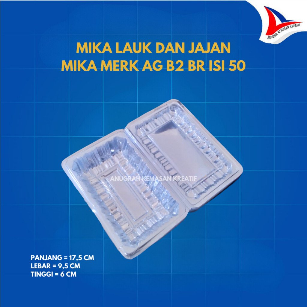 Mika Lauk Mika Jajan Ag B2 Biru Isi 50 Pcs