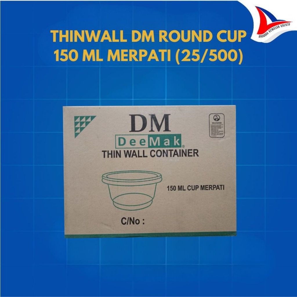Thinwall DM 150 ml Merpati / Cup Saos Isi 500 Pcs (1 Karton)