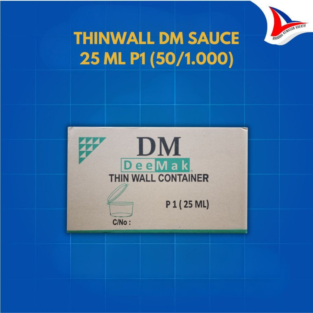 Thinwall DM Sauce 25 ml P1 / Cup Saos Isi 1.000 Pcs (1 Karton) Isi 1000 Pcs