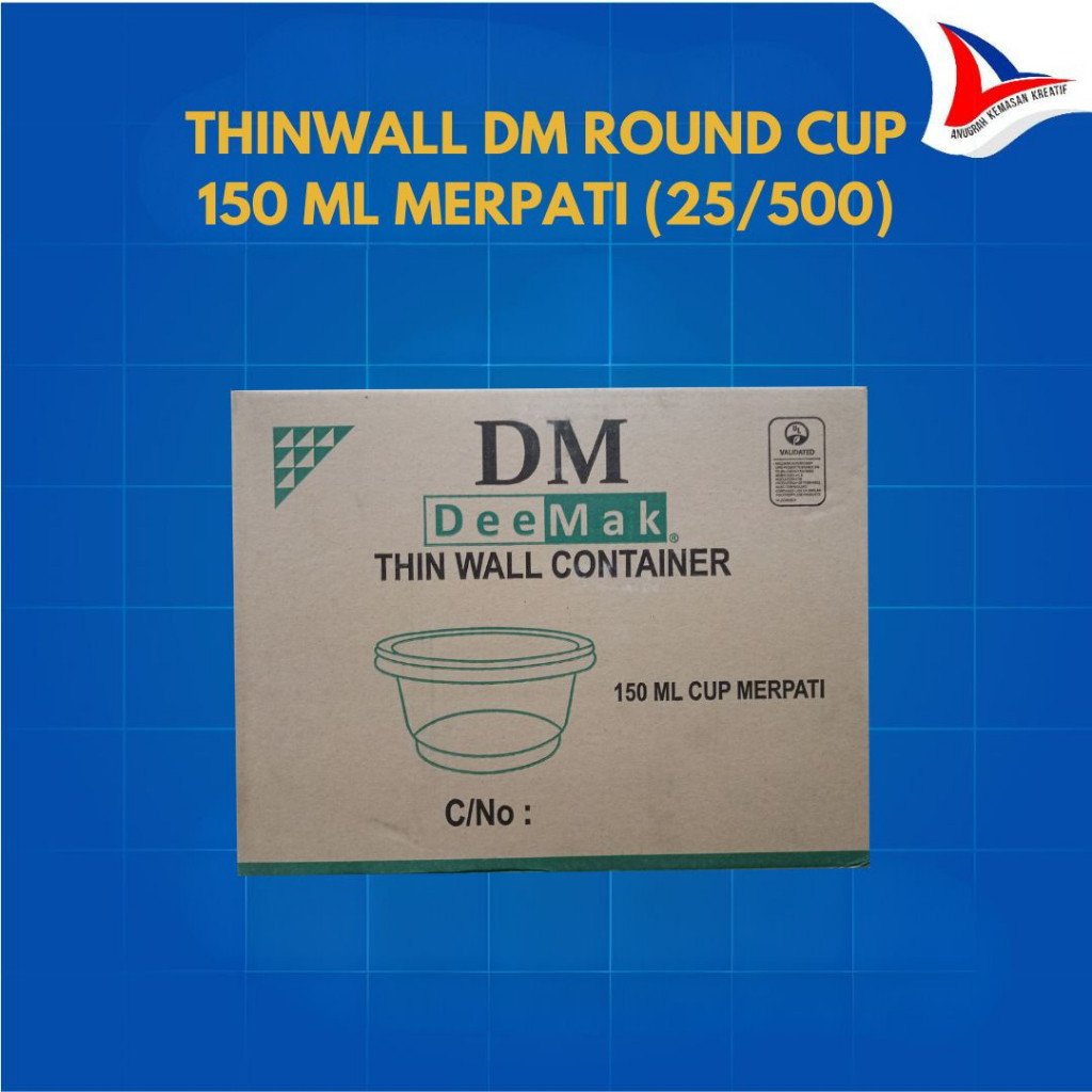 Thinwall Dm 150 Ml Merpati / Cup Saos Isi 500 Pcs (1 Karton)