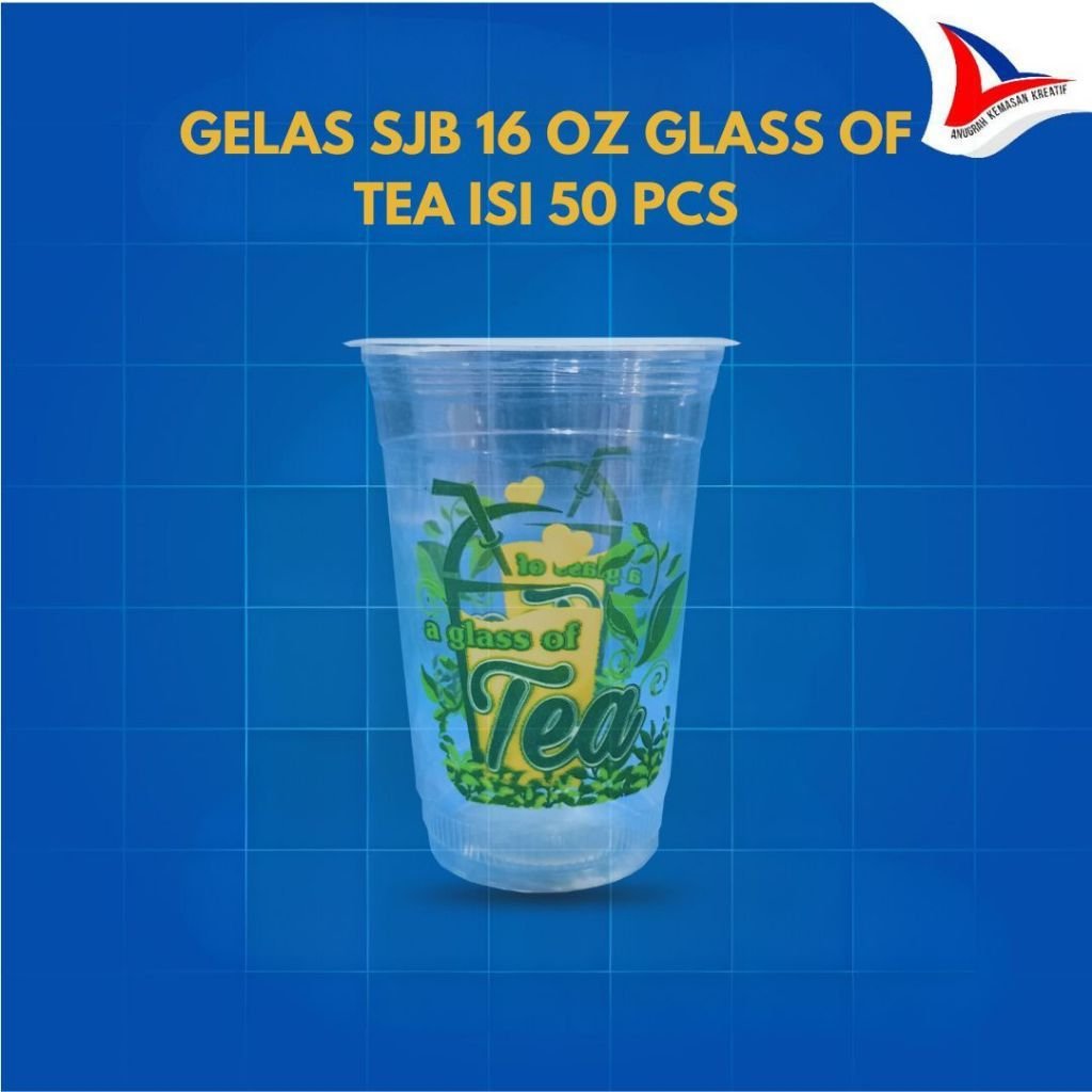 Gelas Sjb 16 Oz Glass Of Tea Tbl 5gr / Gelas Plastik Isi 50 Pcs
