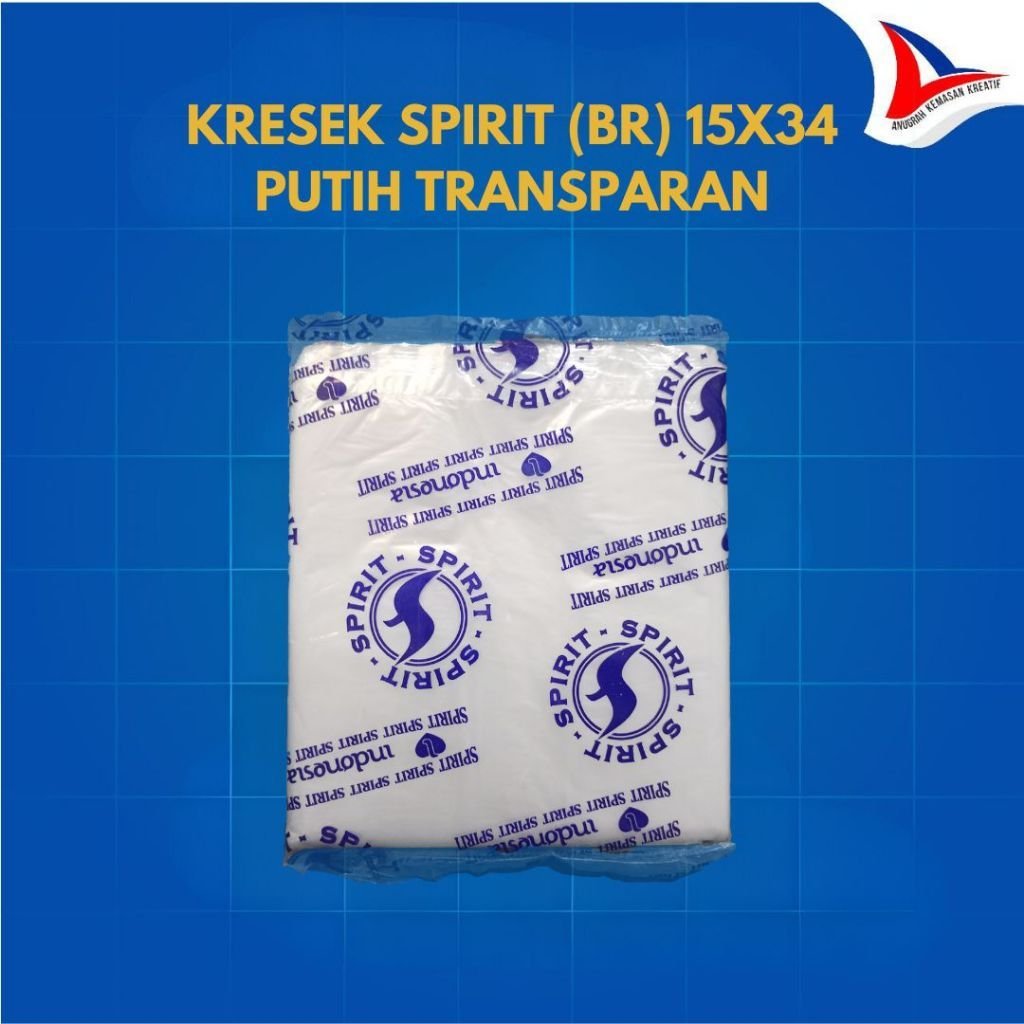 Kresek Spirit (Br) 02x15x33 Tr 180gr / Kantong Plastik Isi 82 Pcs
