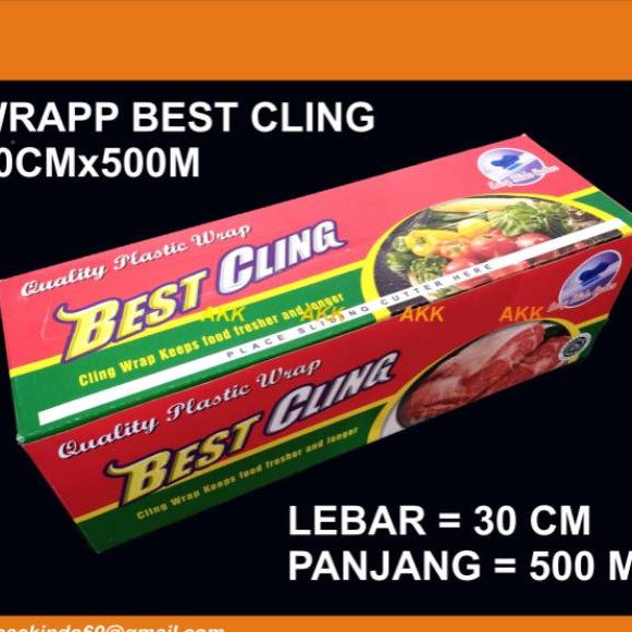PLASTIK WRAPPING BEST CLING 30cmx500m