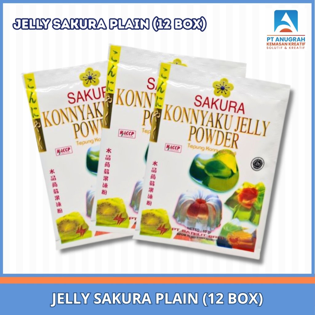 Sakura Konyaku Jelly Powder / Jelly Sakura Plain Enak Kenyal / Jelly pengganti Kelapa Degan isi 10gr