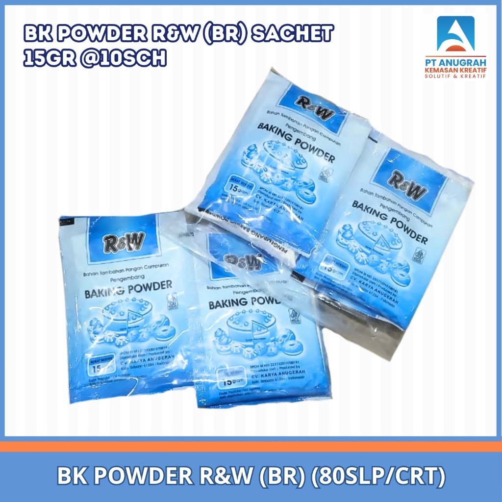 Rajawali Baking Powder 15gr Double Acting Biru / Baking Powder Pengembang Kue R&W isi 10 Pcs Perslop
