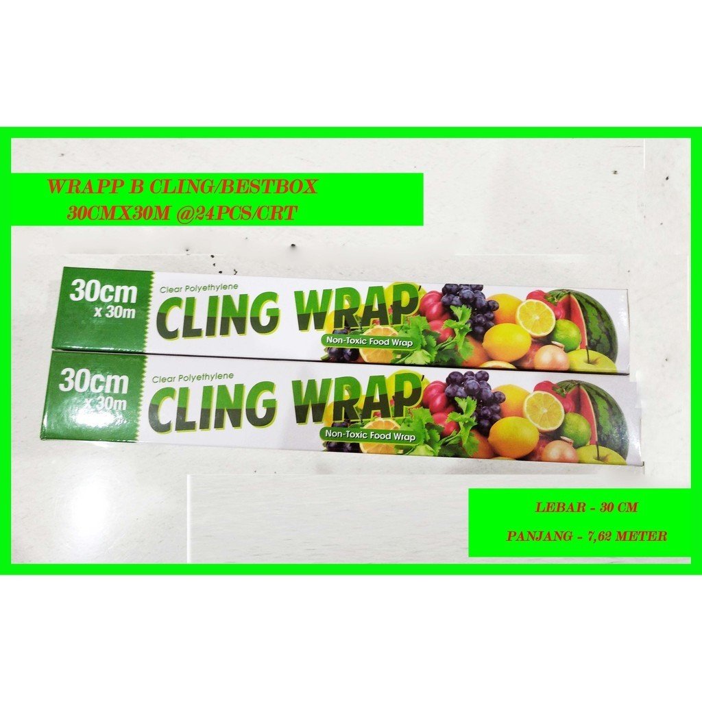 (1 PCS) Plastik Wrapp B Cling 30cmx30m