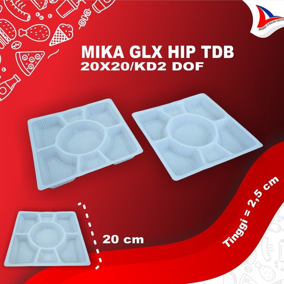 (1 PAK) Mika Dos Nasi Glx Hip Tdb 20x20/Kd2 Dof / Mika Lauk Isi 50 PCS