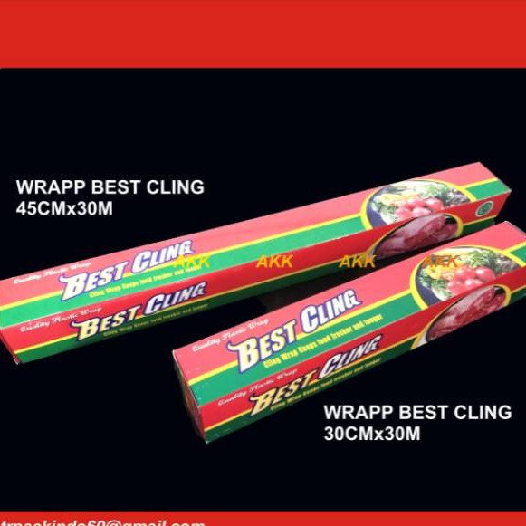 (1 PCS) PLASTIK WRAPPING BEST CLING 30cmx30m PLASTIK WRAP BUAH