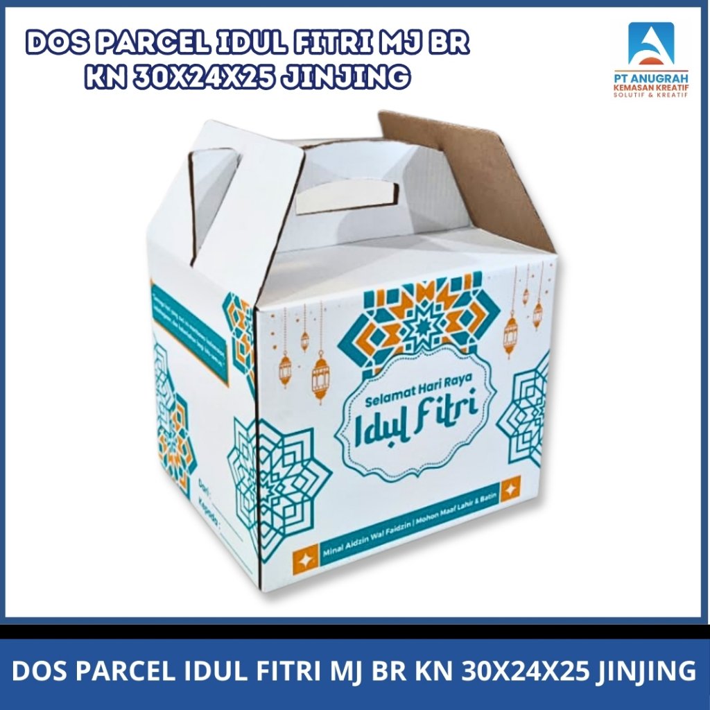 Box Parcel Model Jinjing Motif Lebaran Idul Fitri Dos Parcel Lebaran Dos Hampers 1 PCS