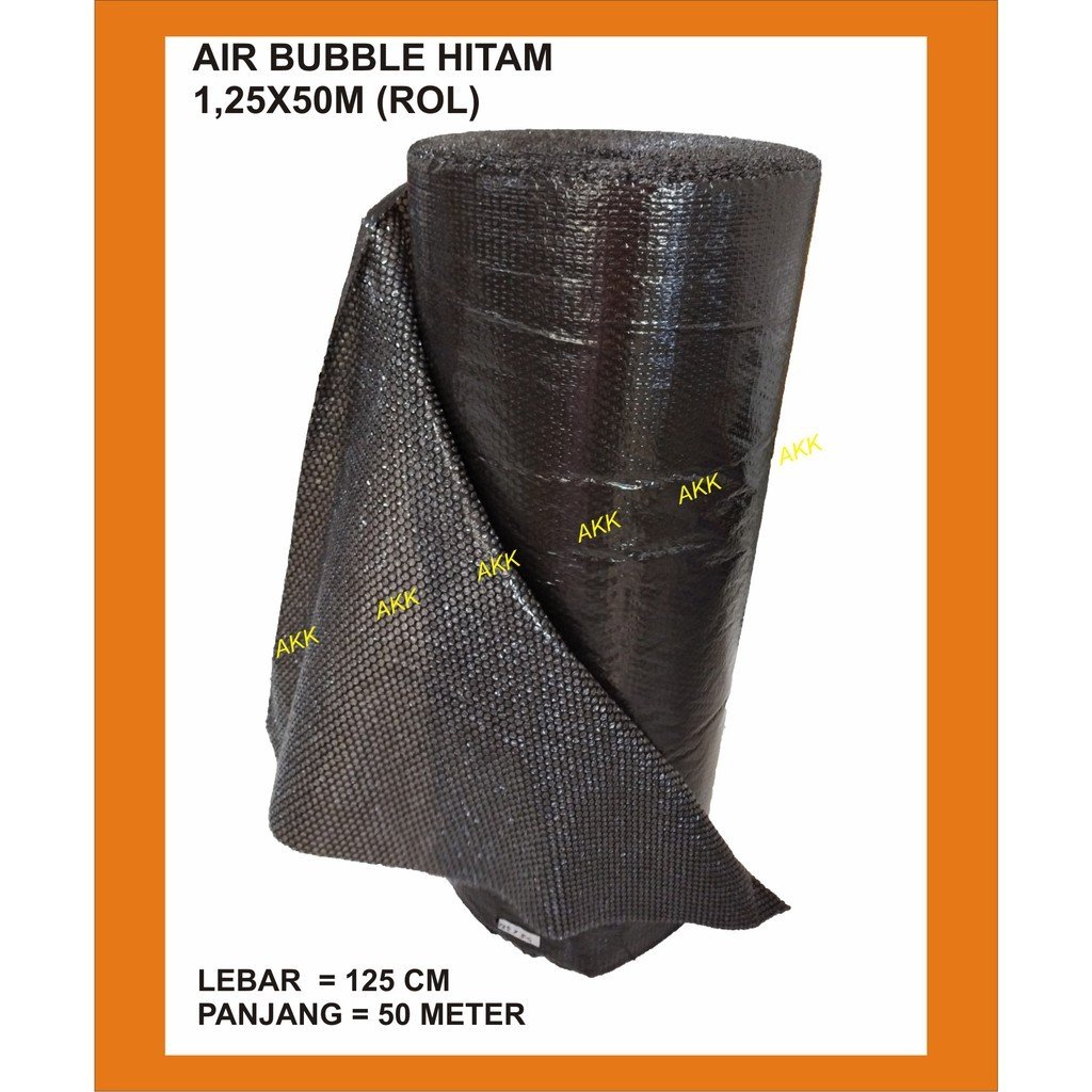 Foam Air Bubble Wrapp Hitam Khusus Tambahan Packing Bubblewrap (Ecer per meter)