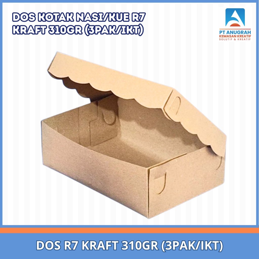 Dos R7 Kraft 310 Gr / Dos Kue (100pcs)