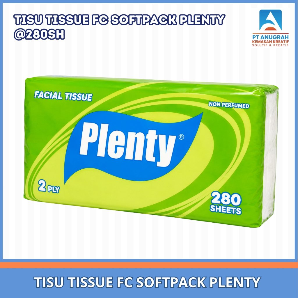 Tisu Tissue Fc Softpack Plenty 280S / Tisu Plenty 280 sheet 2 Ply
