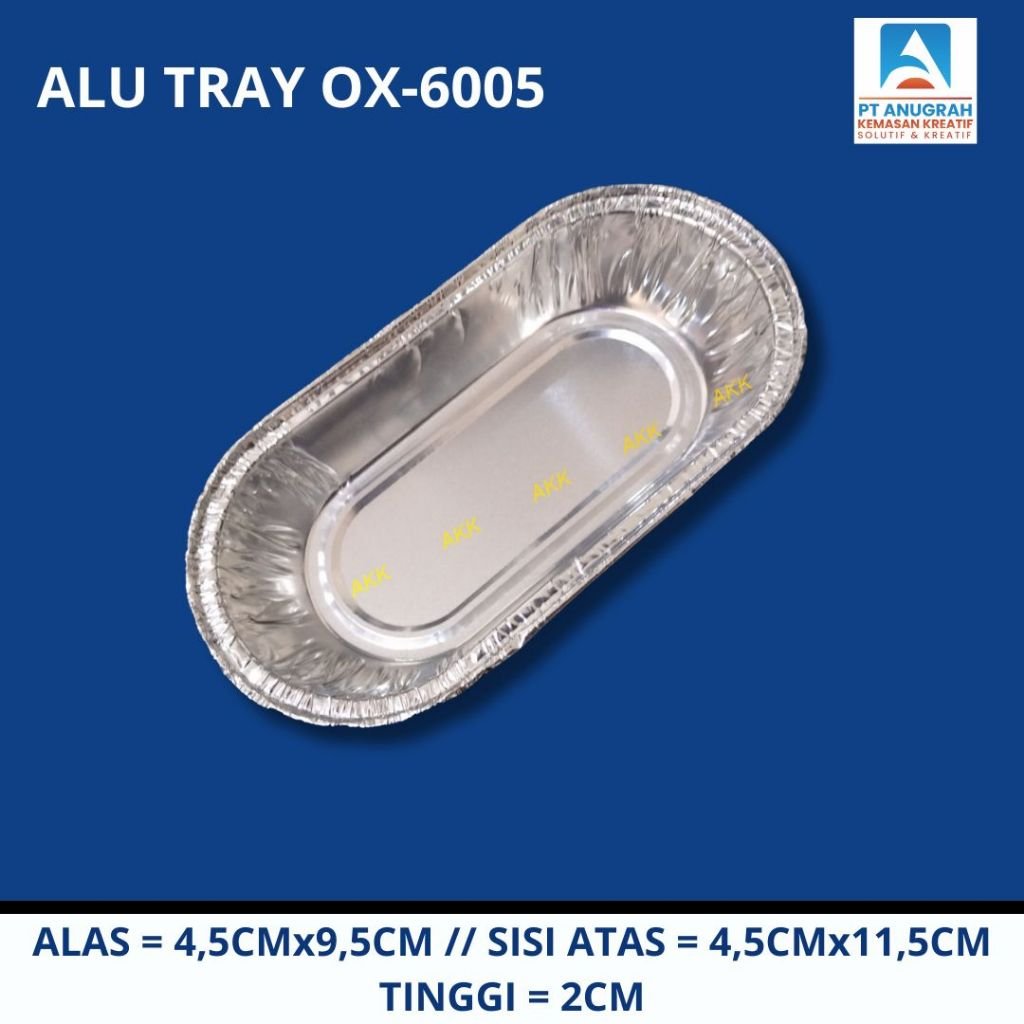 Alu Tray Ox-6005 / Aluminium Foil Cup (10 Pcs)