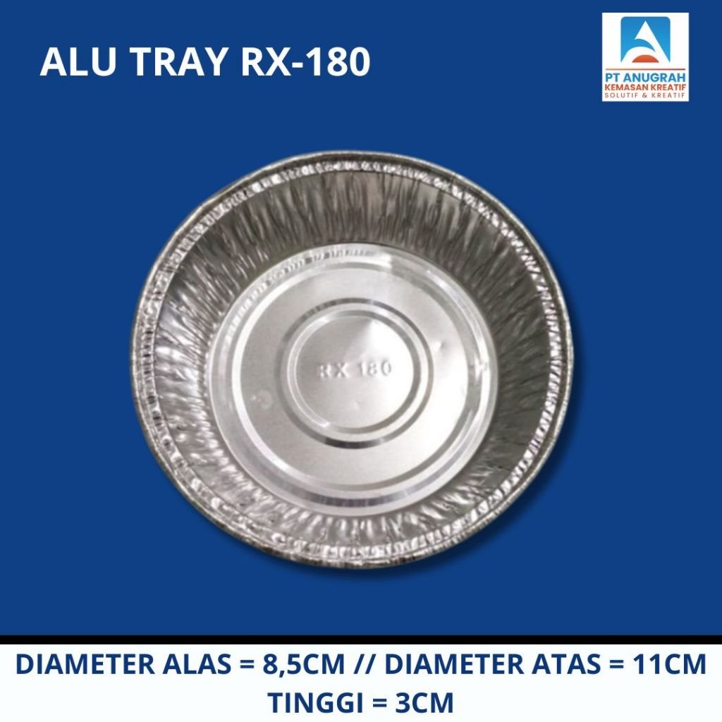 Alu Tray Rx-180 / Aluminium Foil Cup (10 Pcs)