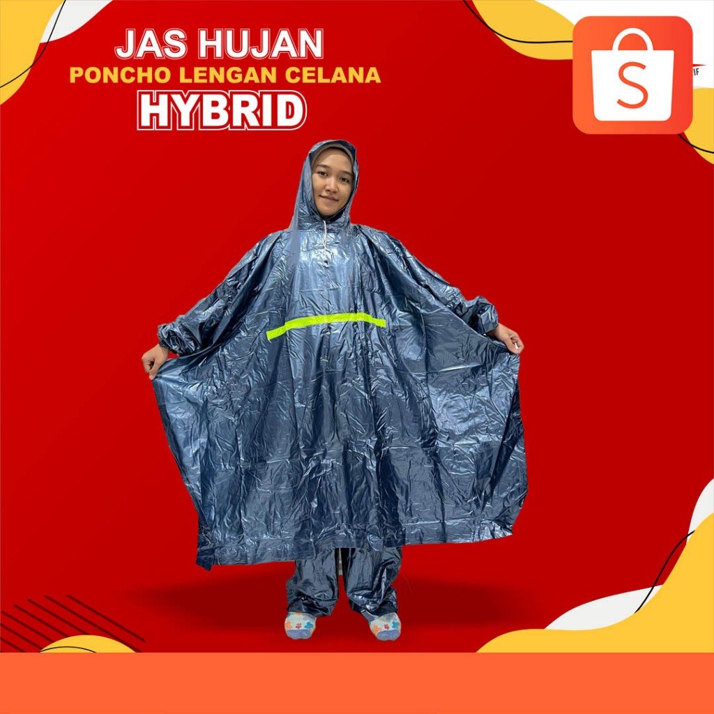 Jas Hujan Poncho Lengan Celana Hybrid