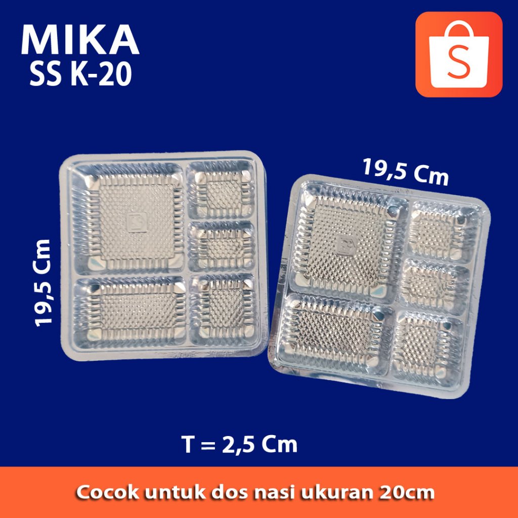 Mika Kotak Samir Dos Ss K-20 Sekat 5 (100 Pcs)