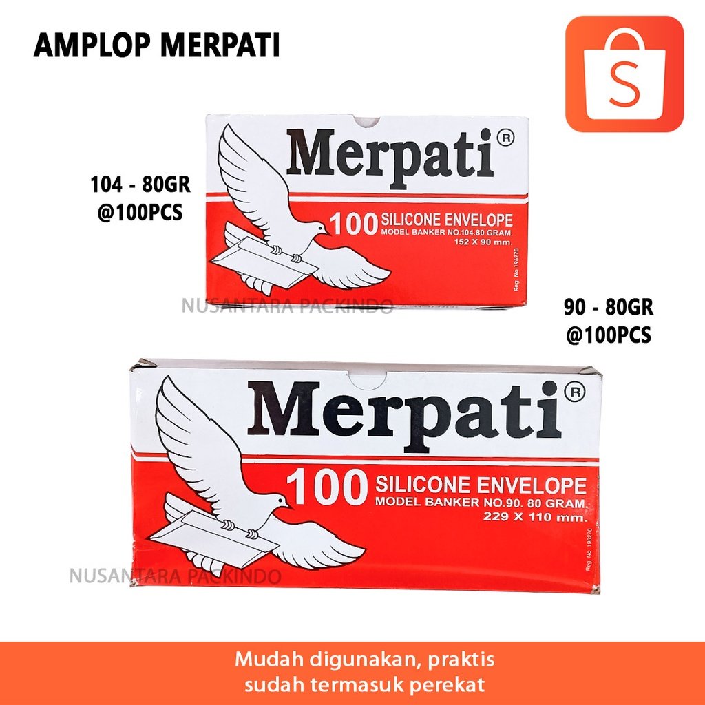 Amplop Merpati 104 - 80gr @100pcs