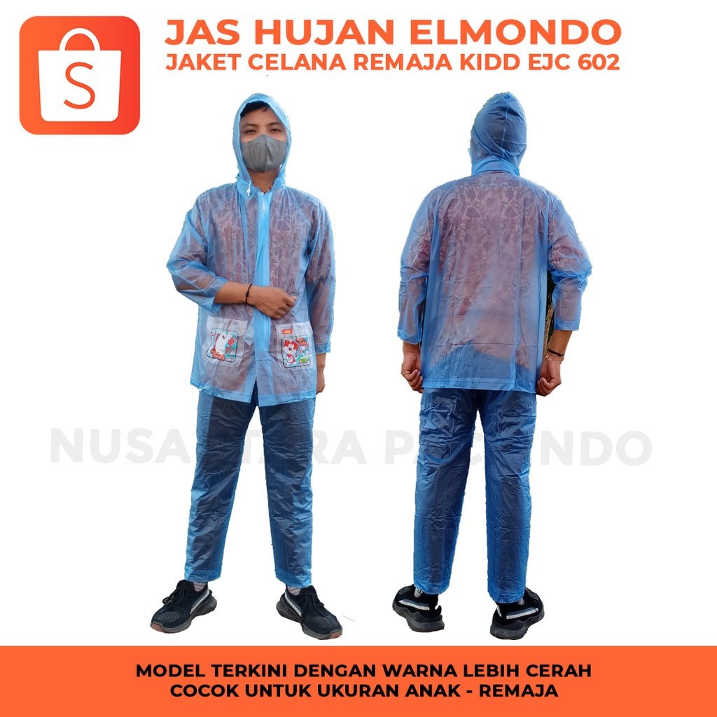 Jas Hujan Jc Elmondo Remaja Kidd Ejc-602 (Pcs)