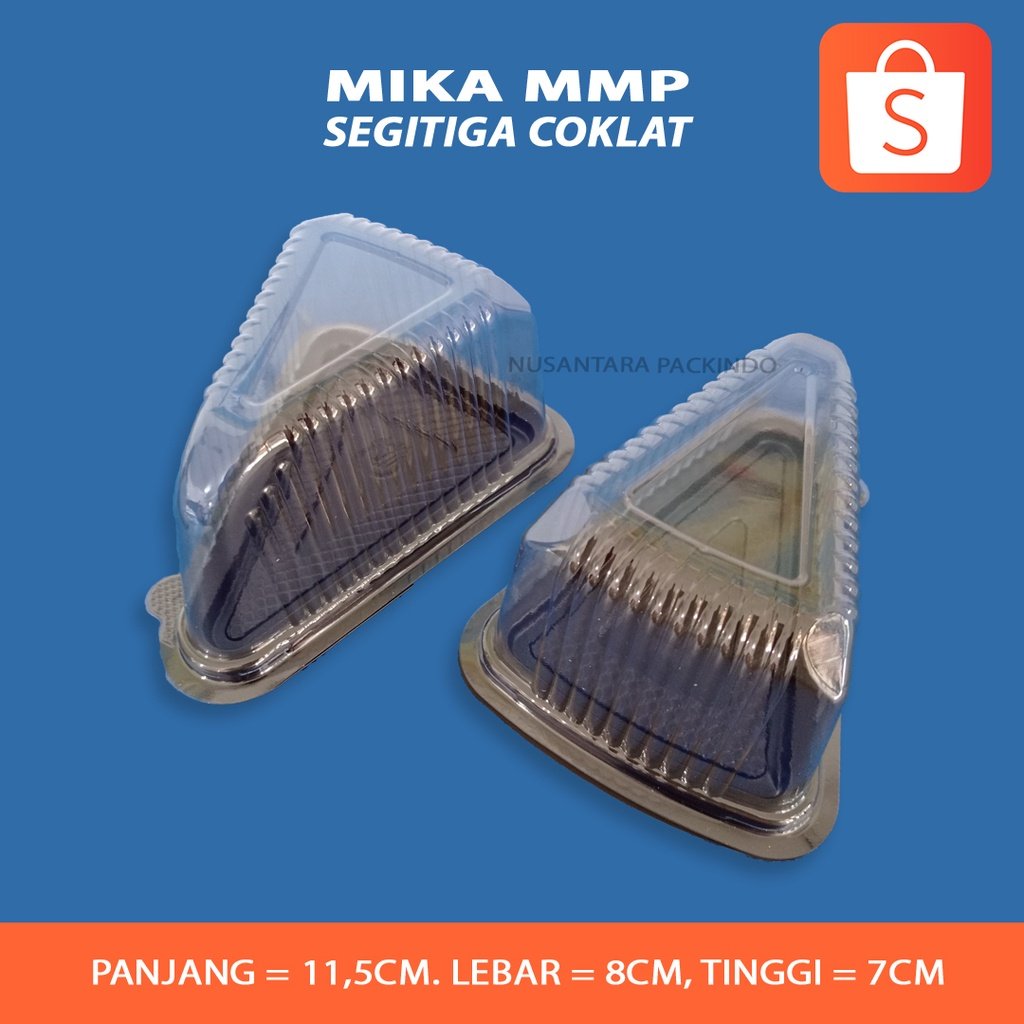 Mika Mmp Cake Tray Segitiga / Mika Kue Tart Slice (50pcs)