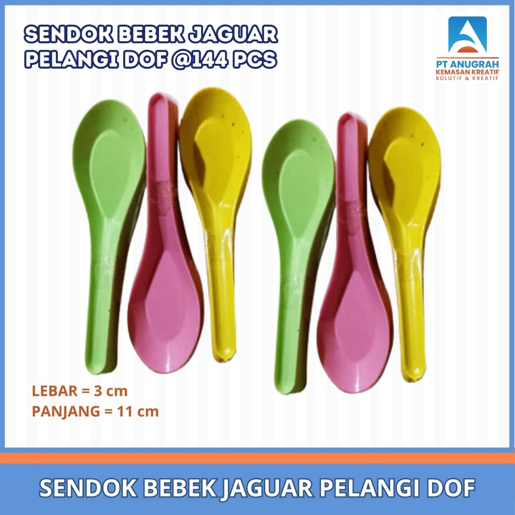 Sendok Bebek Pelangi Dof (144 Pcs)