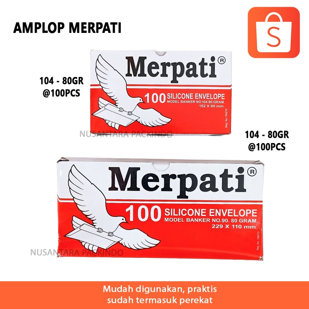 Amplop Merpati 90 @100pcs