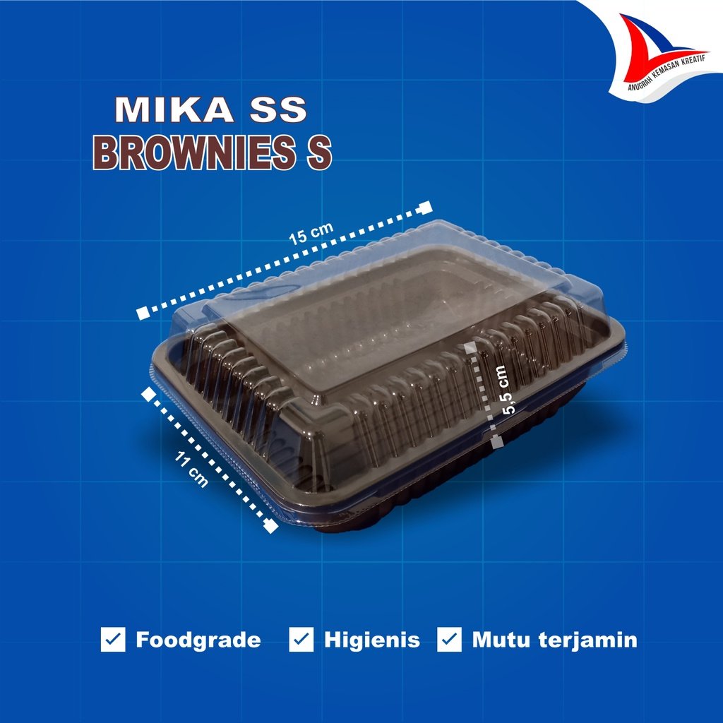 Mika Ss Brownis S - Coklat (20 Pcs)