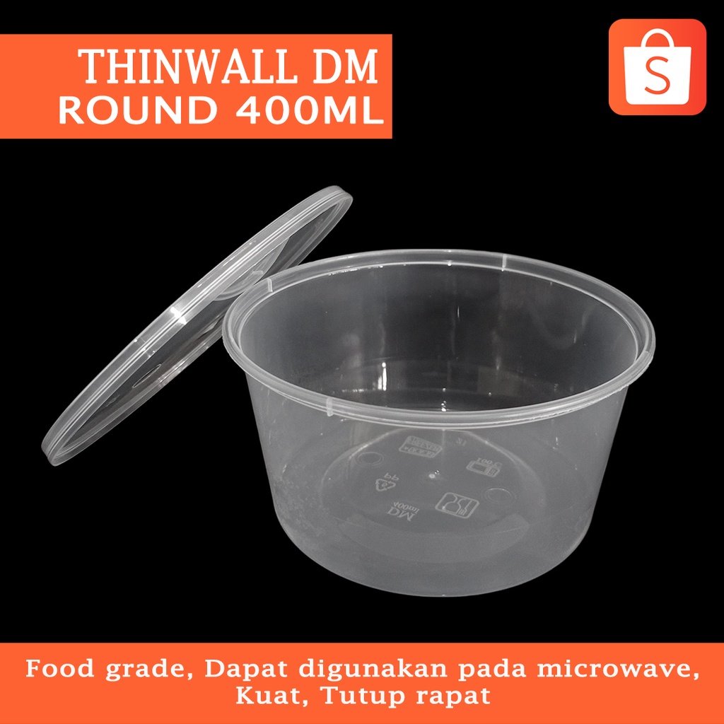 Thinwall Dm Round 400ml(25 Pcs)