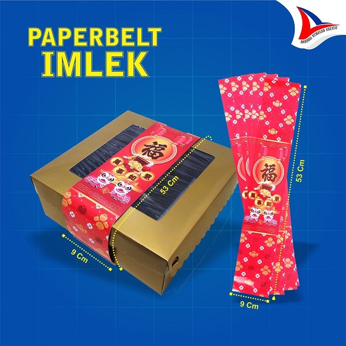 Paperbelt Imlek 9x53cm @10pcs (Pak)