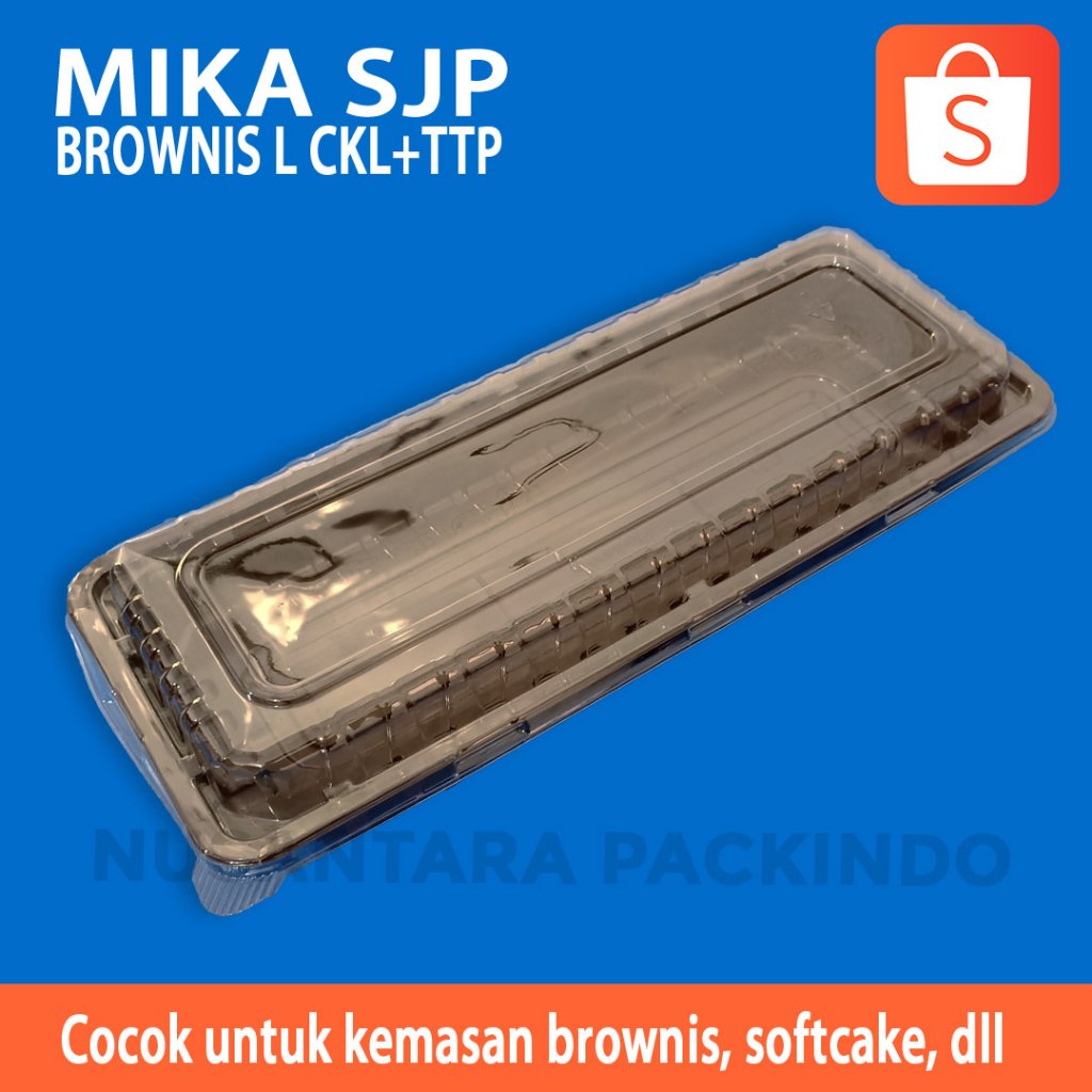 Mika Sjp Brownis L Coklat + Tutup (10 Pcs)