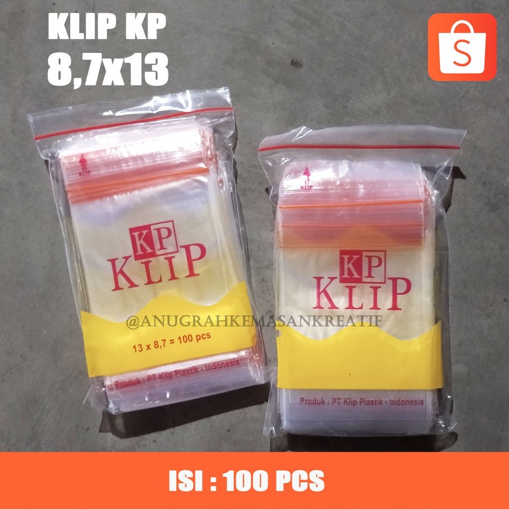Plastik Klip Merk Kp 8,7x13 Isi 100 Pcs
