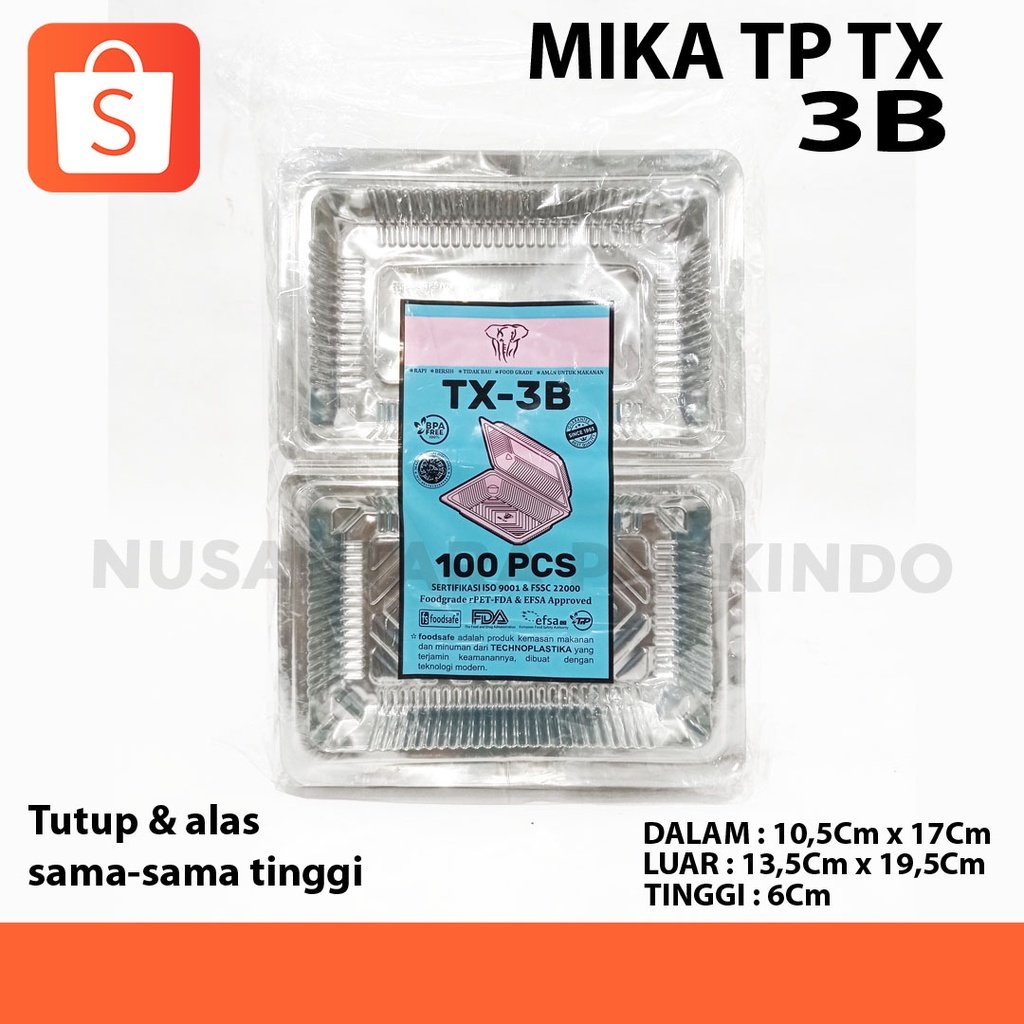 Mika Tp Tx 3b Technoplastika / Mika Kue (100 Pcs)