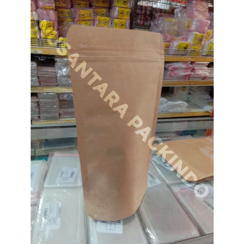 Stand Pouch Ecopack / Stand Pouch Kraft 1100 + Zipper (20 Pcs)