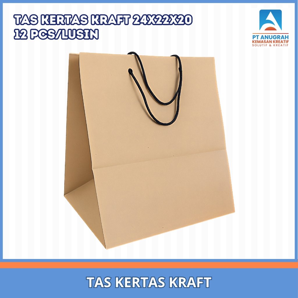 Tas Kertas Kraft 24x22x20 (12pcs)