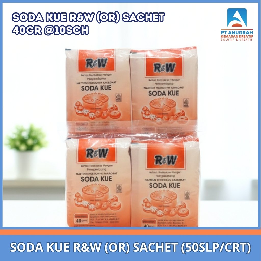 Soda Kue R&W Sachet 40gr @10 Sachet / Slop
