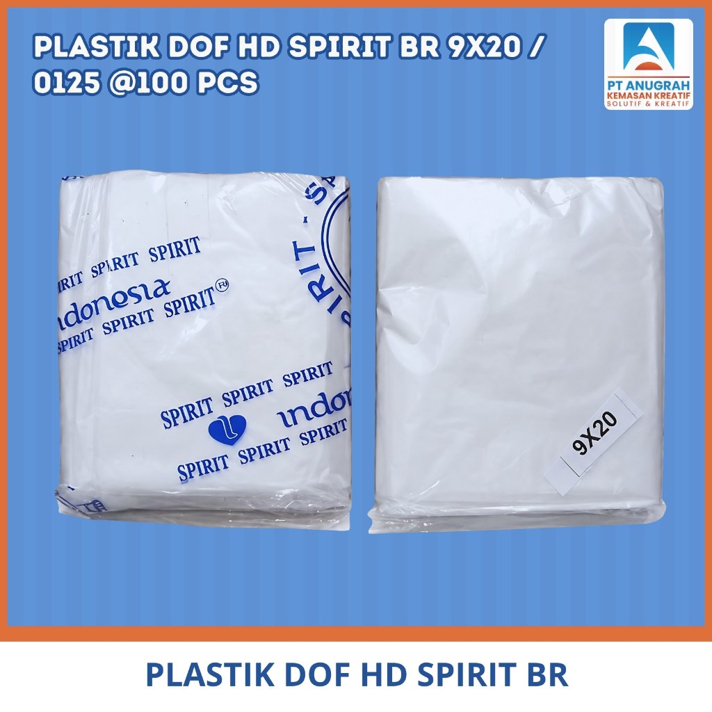 Plastik Dof Hd Spirit Br 9x20 / 0125 Isi 100 Pcs