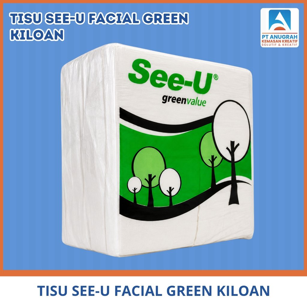 Tisu See-U Facial Green Kiloan