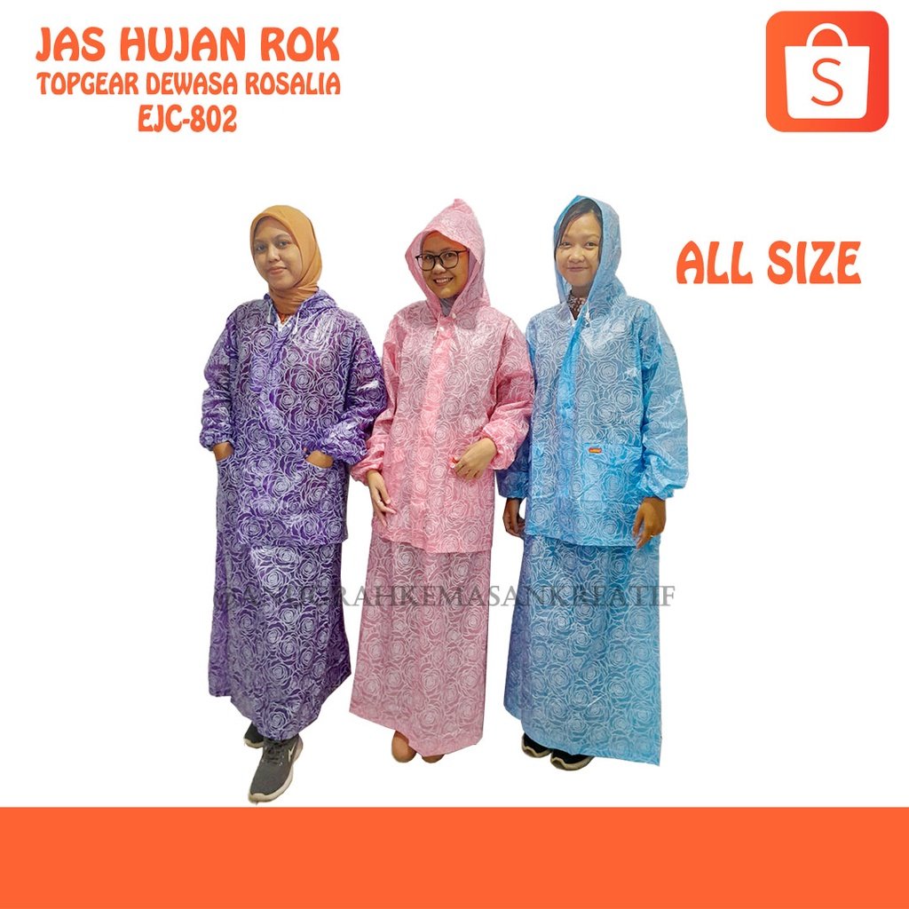 Jas Hujan Rok Topgear Dewasa Rosalia Ejc-802 (Pcs)