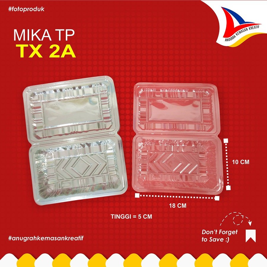 Mika Tp Tx 2a / Mika Technoplastika / Mika Nasi / Mika Kue (50 Pcs)