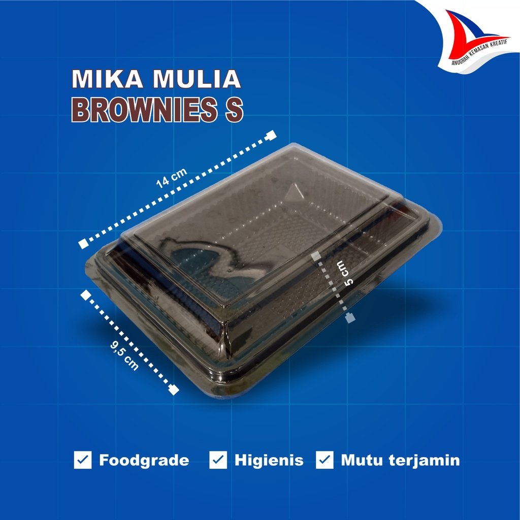 Mika Mulia Brownis S Hitam (50 Pcs)