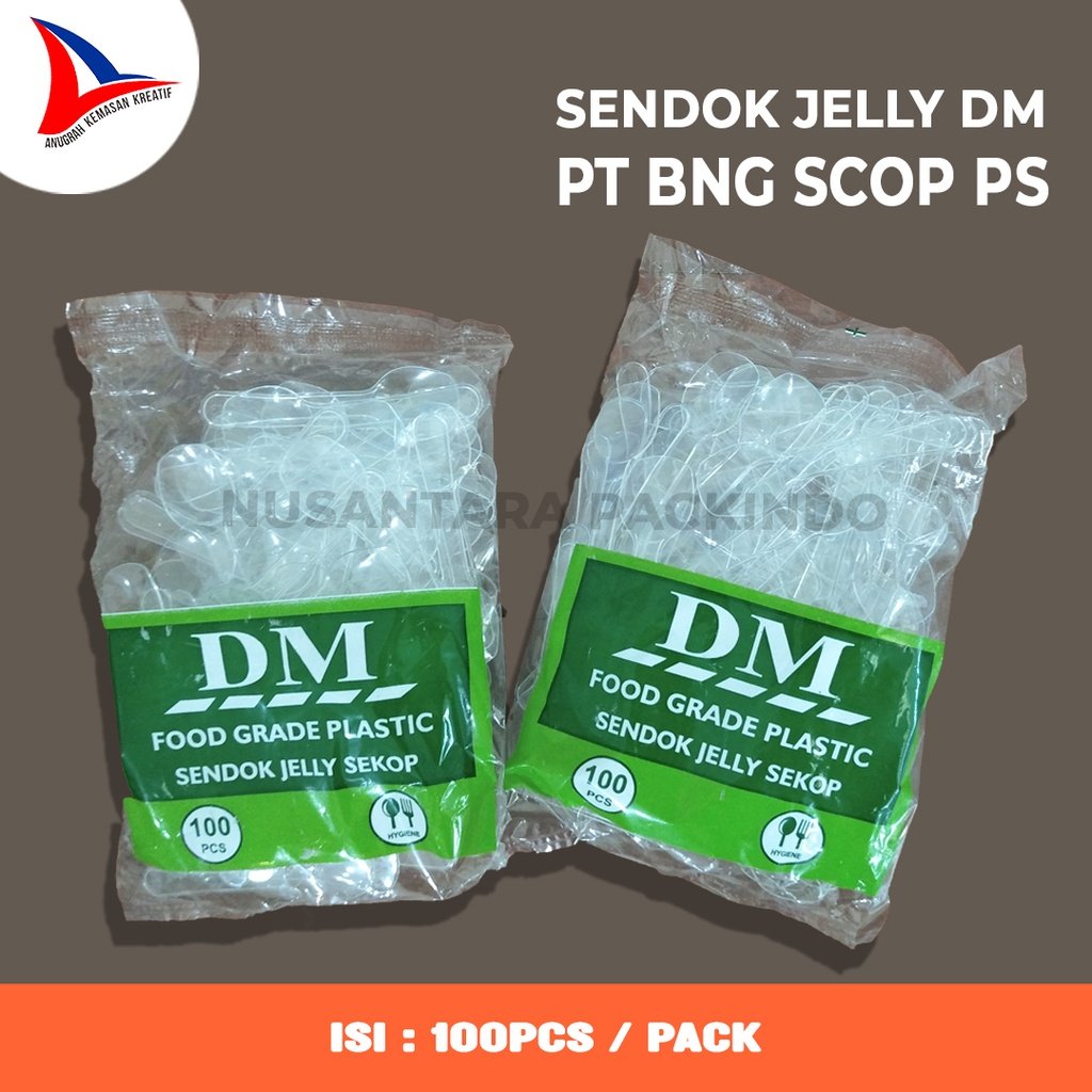 Sendok Jelly / Sendok Ice Cream / Dm Pt Bng Scop Ps Isi 100pcs