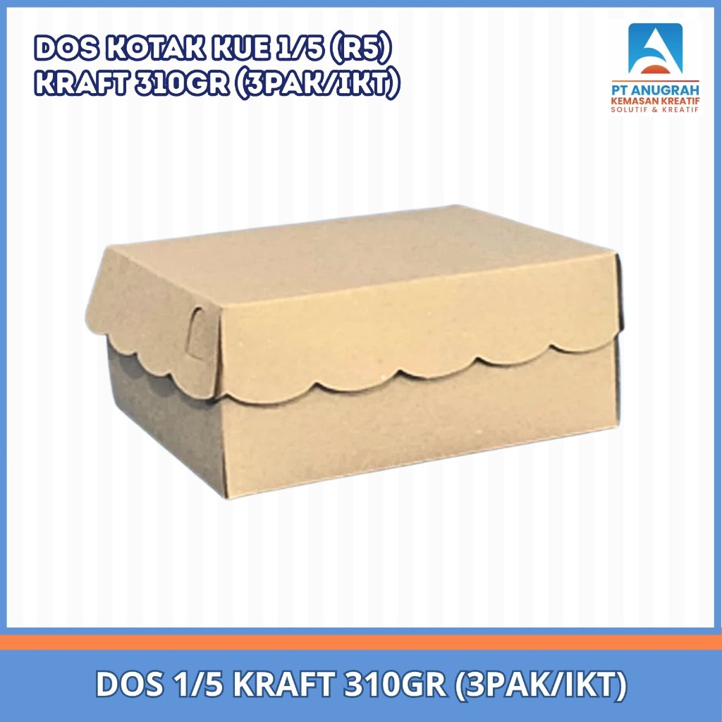 Dos R5 Kraft 310 Gr / Dos Kue (100 Pcs)