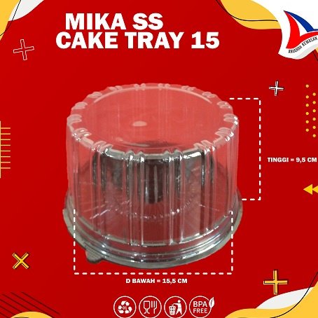 Mika Ss Cake Tray 15 Bulat (10 Pcs)