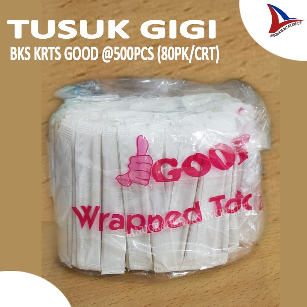 Tusuk Gigi Bungkus Kertas Good @500 Pcs