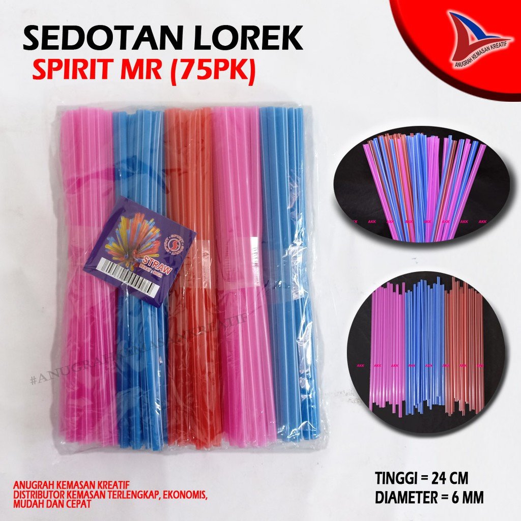 Sedotan Lorek Spirit Merah