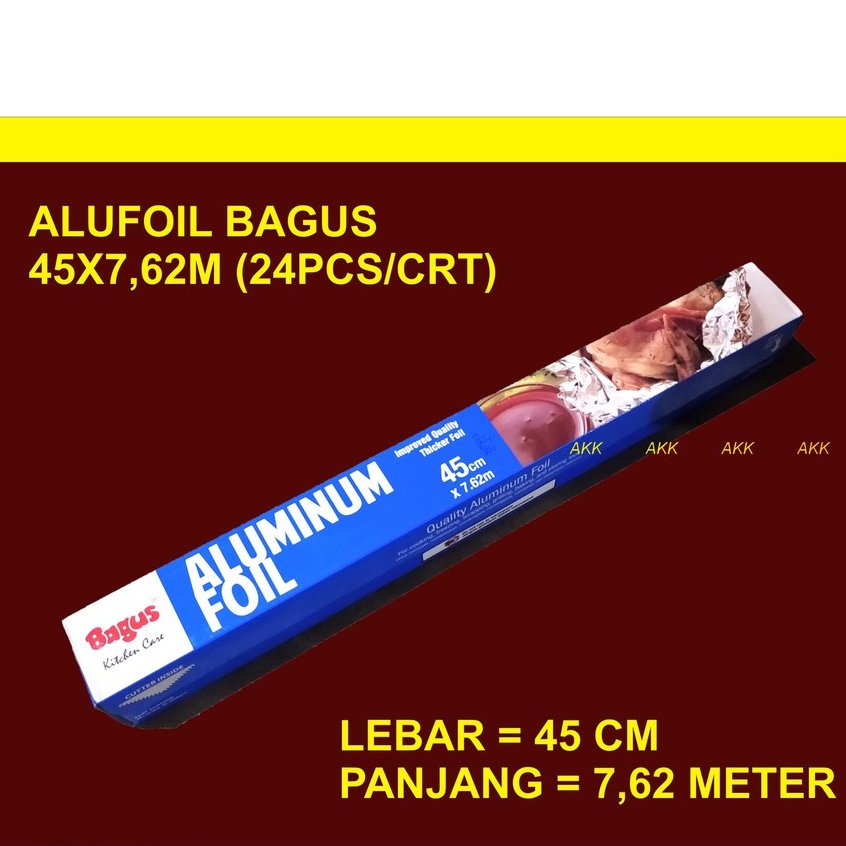 Alufoil Bagus 45x7,62m Aluminium Rol