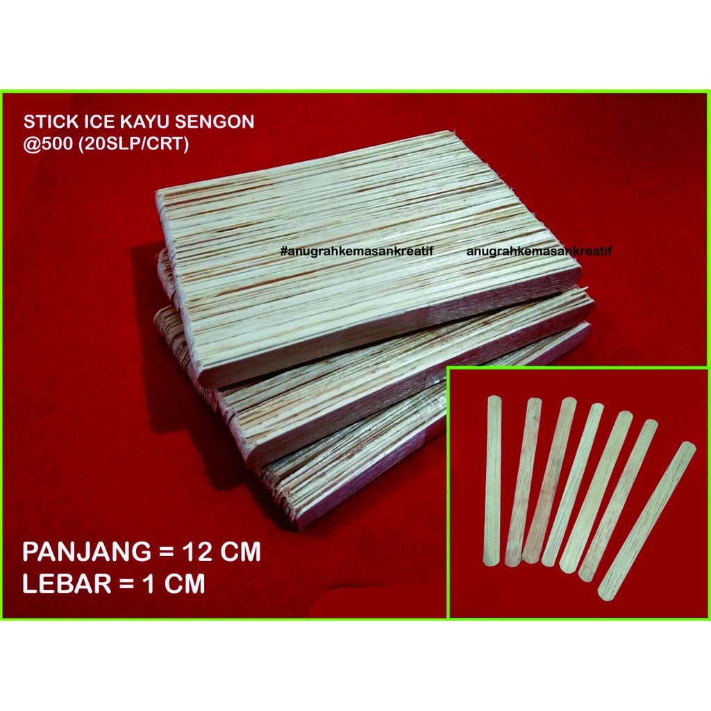 Stick Ice Kayu Sengon(500 Pcs)