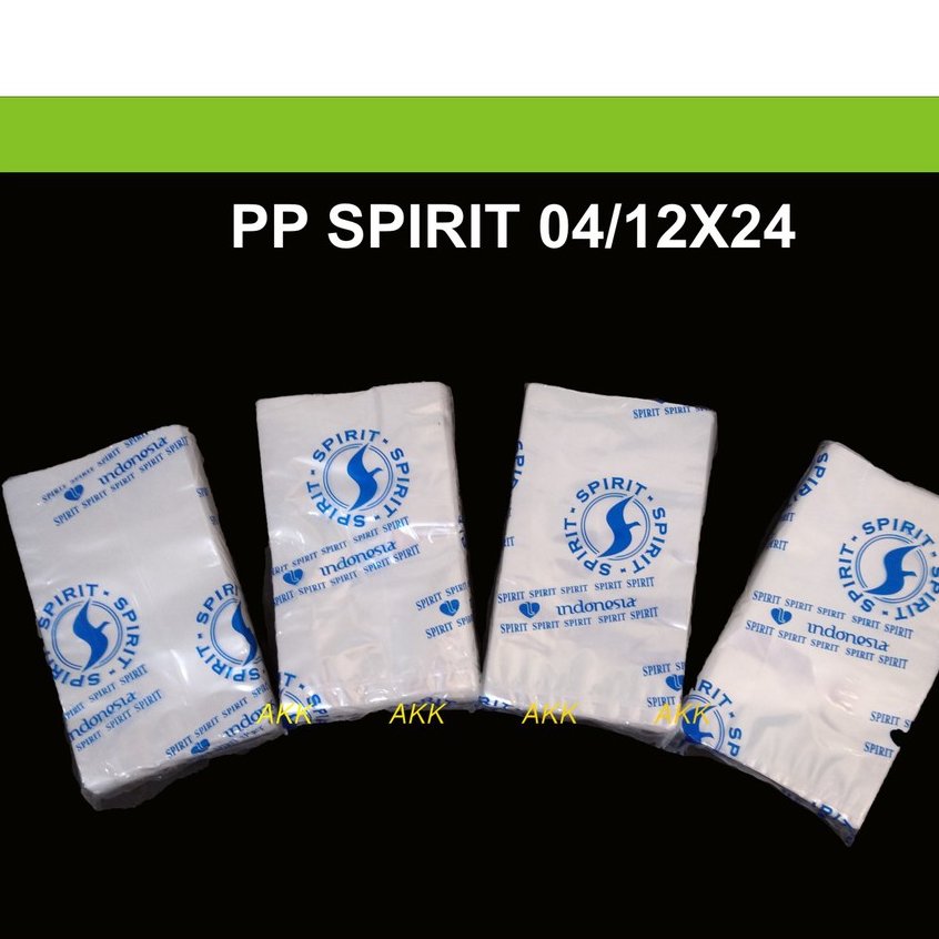 Plastik Bening Pp Tebal Spirit Br 04x12x24 (1/4 Kg)