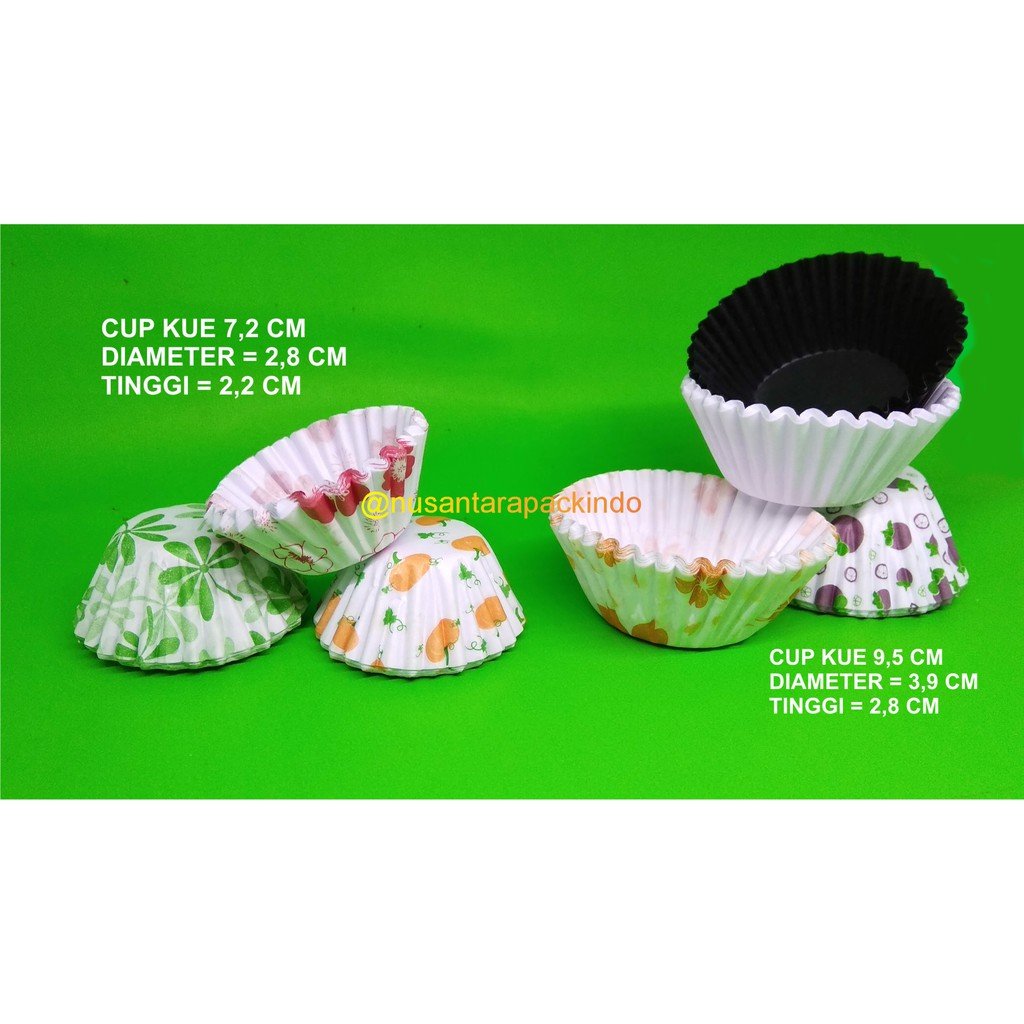 Cake Case Fora 7,2 Polos Warna / Cup Kue (100 Pcs)
