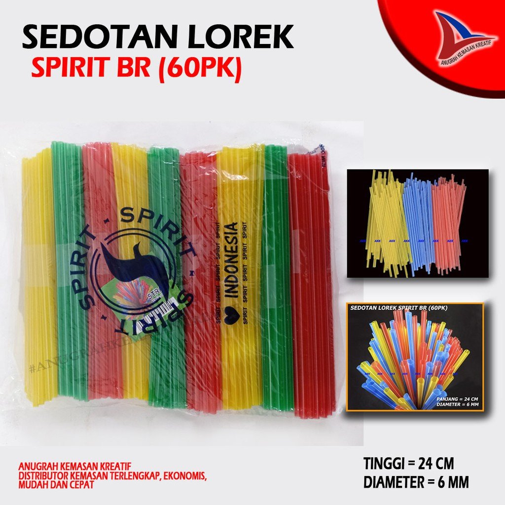 Sedotan Lorek Spirit Biru